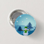 Snowman Button (Voorkant /achterkant)