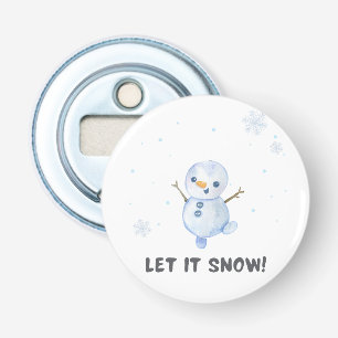 Snowman Button Flesopener