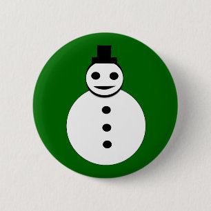 Snowman Button glimlachen
