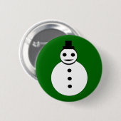 Snowman Button glimlachen (Voorkant /achterkant)