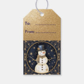 Snowman Cadeaulabel (Voorkant)