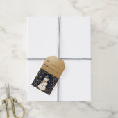 Snowman Cadeaulabel (Met Touw)