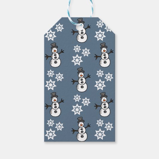 Snowman Cadeaulabel (Voorkant)