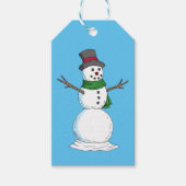 Snowman Cadeaulabel (Voorkant)