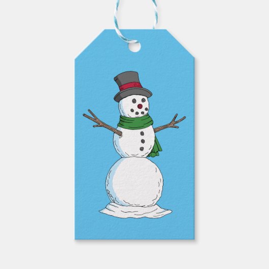 Snowman Cadeaulabel (Voorkant)