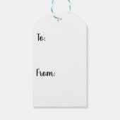 Snowman Cadeaulabel (Achterkant)