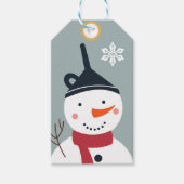 Snowman Cadeaulabel (Voorkant)