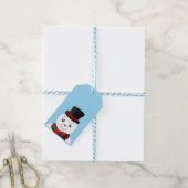 snowman cadeaulabel (Met Touw)