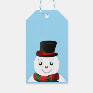 snowman cadeaulabel