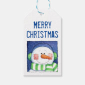 Snowman Cadeaulabel (Voorkant)