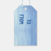 Snowman Cadeaulabel (Achterkant)