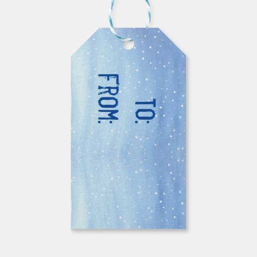 Snowman Cadeaulabel (Achterkant)