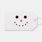 Snowman Cadeaulabel (Voorkant (Horizontaal))