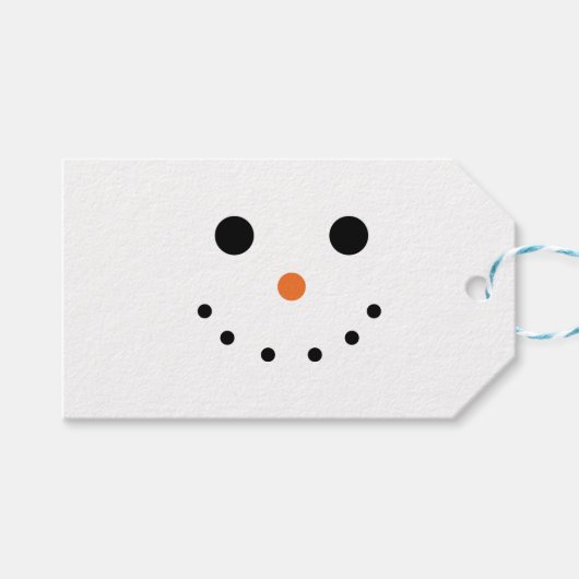 Snowman Cadeaulabel (Voorkant (Horizontaal))