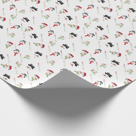 Snowman Cadeaupapier (Hoek)