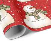 Snowman Cadeaupapier (Rol Hoek)