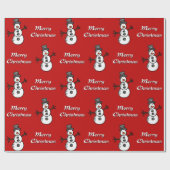 Snowman Cadeaupapier (Vlak)