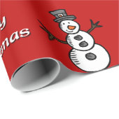 Snowman Cadeaupapier (Rol Hoek)