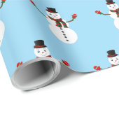 snowman cadeaupapier (Rol Hoek)