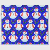 Snowman Cadeaupapier (Vlak)