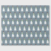 Snowman Cadeaupapier (Vlak)