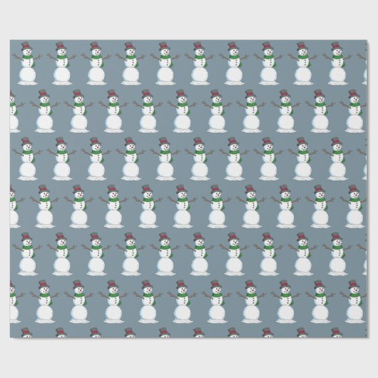 Snowman Cadeaupapier (Vlak)
