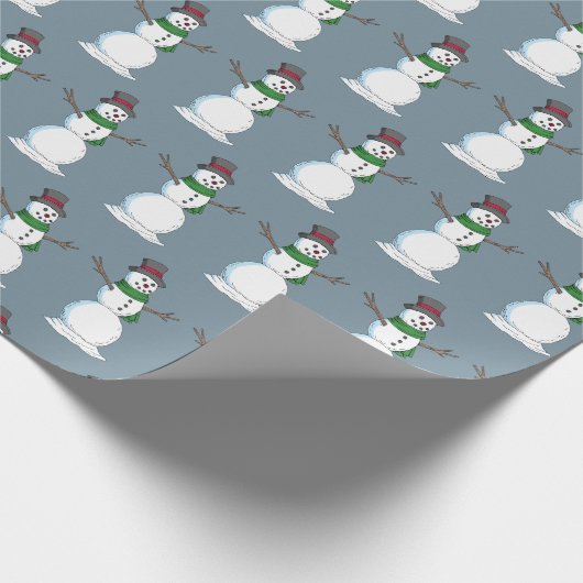Snowman Cadeaupapier (Hoek)