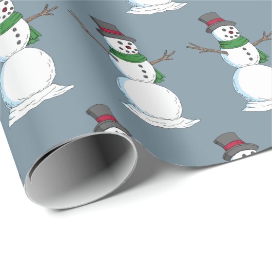 Snowman Cadeaupapier (Rol Hoek)