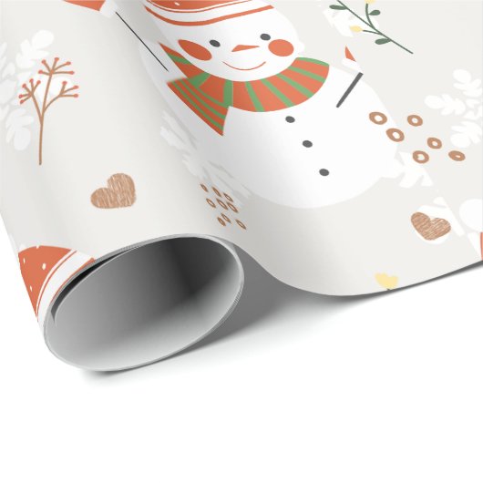 ⛄ snowman cadeaupapier (Rol Hoek)