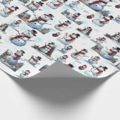 Snowman Cadeaupapier (Hoek)