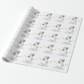 Snowman Cadeaupapier (Uitgerold)