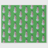 Snowman Cadeaupapier (Vlak)