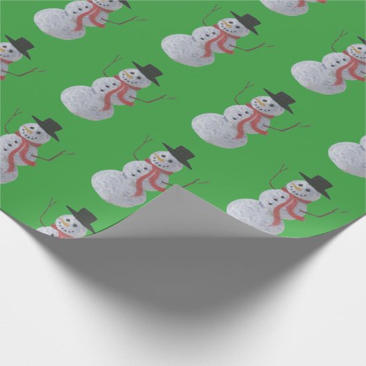 Snowman Cadeaupapier (Hoek)
