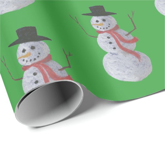 Snowman Cadeaupapier (Rol Hoek)