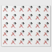 Snowman Cadeaupapier (Vlak)