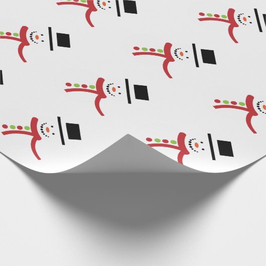 Snowman Cadeaupapier (Hoek)