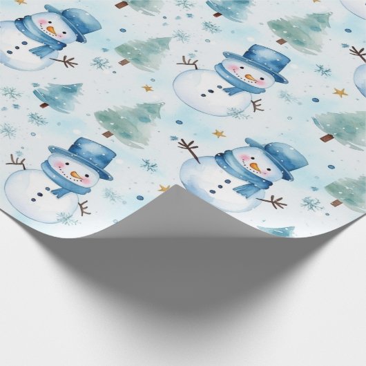 Snowman Cadeaupapier (Hoek)