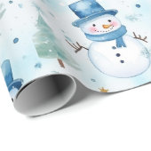 Snowman Cadeaupapier (Rol Hoek)