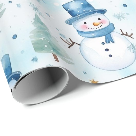 Snowman Cadeaupapier (Rol Hoek)