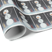 Snowman Cadeaupapier (Rol Hoek)