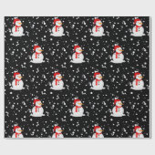 Snowman Cadeaupapier (Vlak)