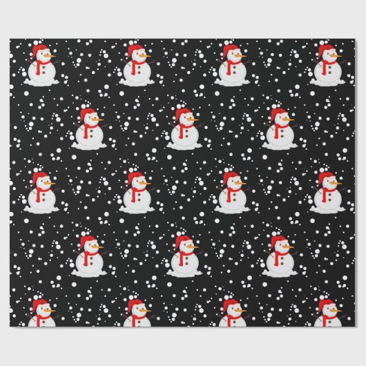 Snowman Cadeaupapier (Vlak)
