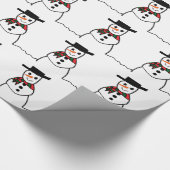 Snowman Cadeaupapier (Hoek)