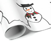 Snowman Cadeaupapier (Rol Hoek)