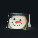“Snowman Cake" Kerstkaart #1 Kaart<br><div class="desc">© Art Is Life,  Life Is Art</div>