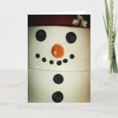“Snowman Cake” Kerstkaart #2 Kaart (Voorkant)