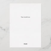 Snowman Candy Bells Folie Feestdagenkaart (Achterkant)