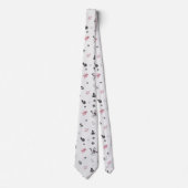 Snowman Candy Cane Pattern Stropdas (Voorkant)