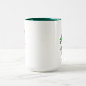 Snowman Candy Cane Stockings Custom Name Coffee Mok (Midden)