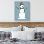 Snowman Canvas Afdruk (Insitu (Slaapkamer))
